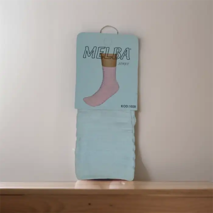 Giyim Melba Kareli Polymid Soket Çorap