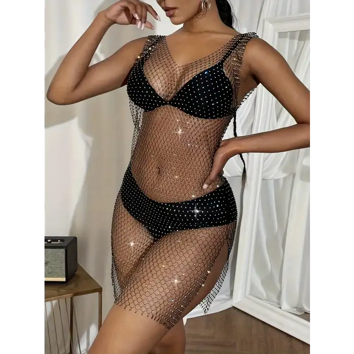 Giyim Mini Elbise Kolsuz