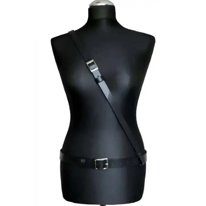 Giyim Omuzdan Tekli Bağlamalı Bel Kemer Harness - Brf917