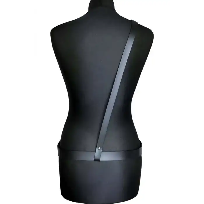 Giyim Omuzdan Tekli Bağlamalı Bel Kemer Harness - Brf917