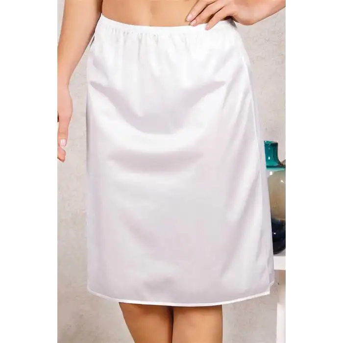 Giyim Polyamid Diz Altı Uzun Etek Jüpon