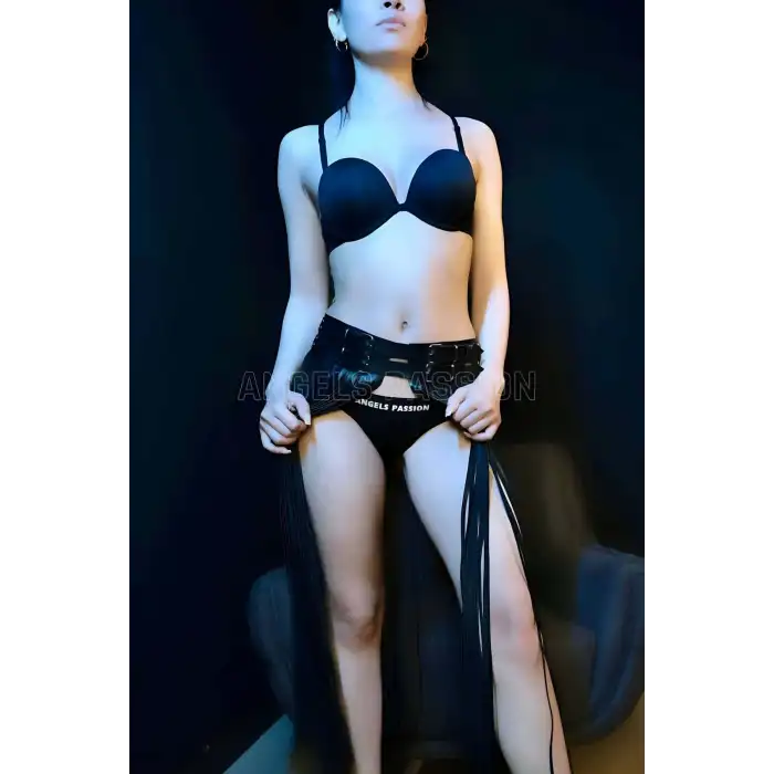 Giyim Püsküllü Deri Etek Harness - Brf1090