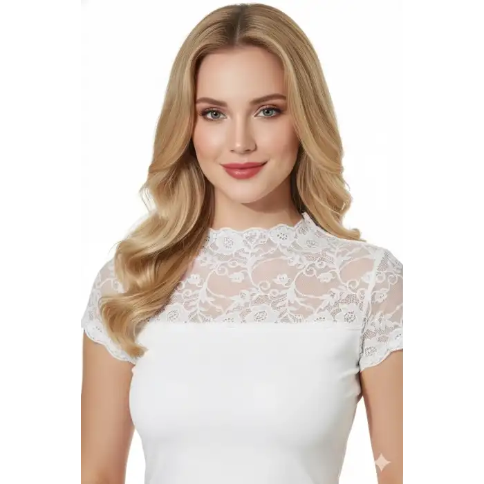 Giyim Şahinler Bayan Likralı Dantelli Atlet B624