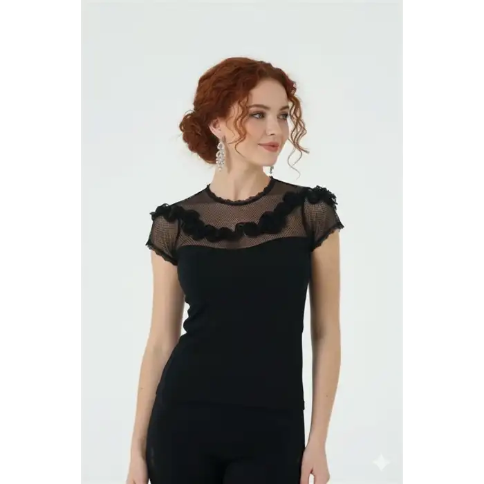 Giyim Şahinler Kadın İp Dantelli İp Askılı Atlet