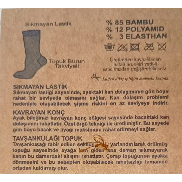 Giyim Savcıoğlu Bambu Erkek Çorap 6 Adet