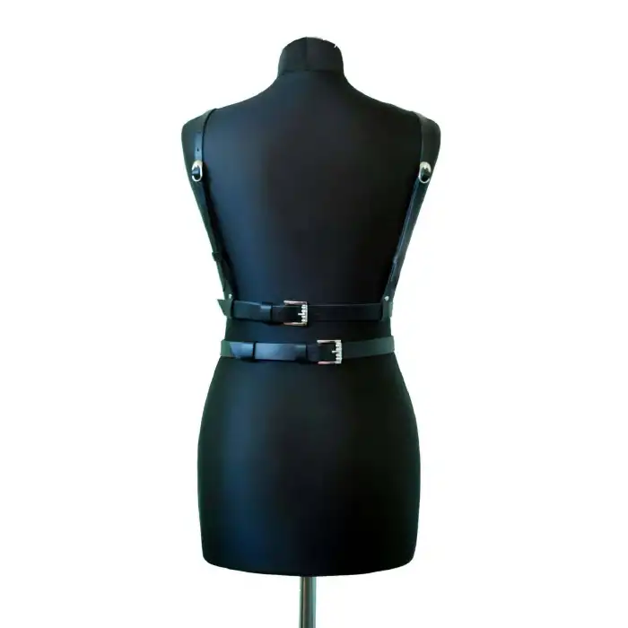 Giyim Seksi Deri Göğüs Harness - Brf909