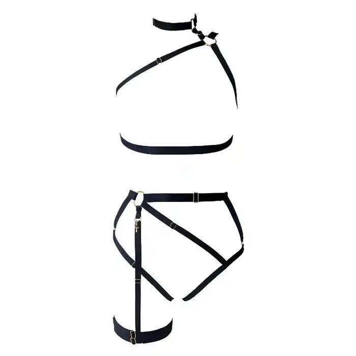 Giyim Tek Bacak Bağlantılı Seksi Lastik Harness - Brf375