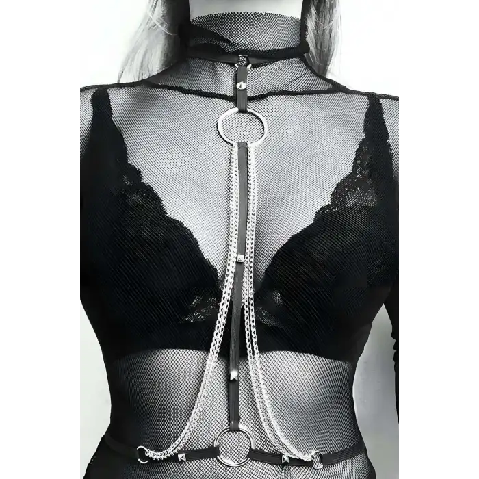Giyim Zincirli Şık Choker - Brf426