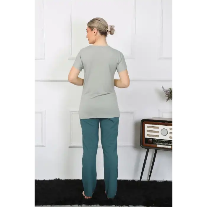 Kadın Kısa Kol Penye Pijama Takımı