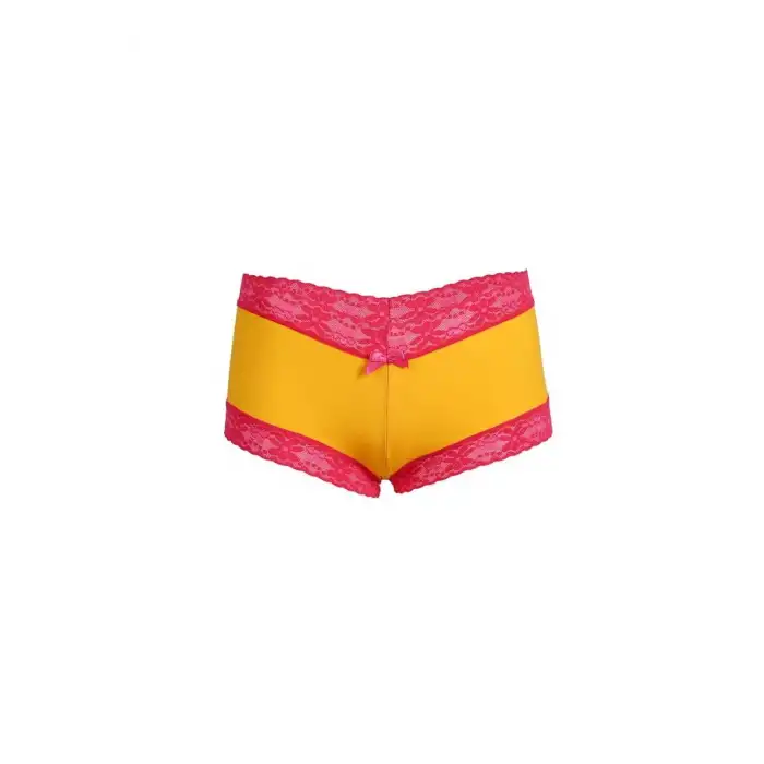 Kadın Pamuklu 2li Boxer Sarı