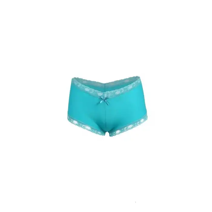 Kadın Pamuklu 2li Boxer Turkuaz