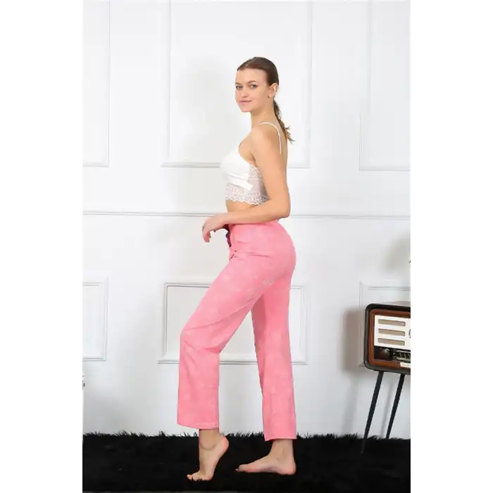 Kadın Pamuklu Alt Pijama Pembe