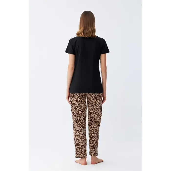 Kadın Penye Kısa Kol Pijama Takım 4128