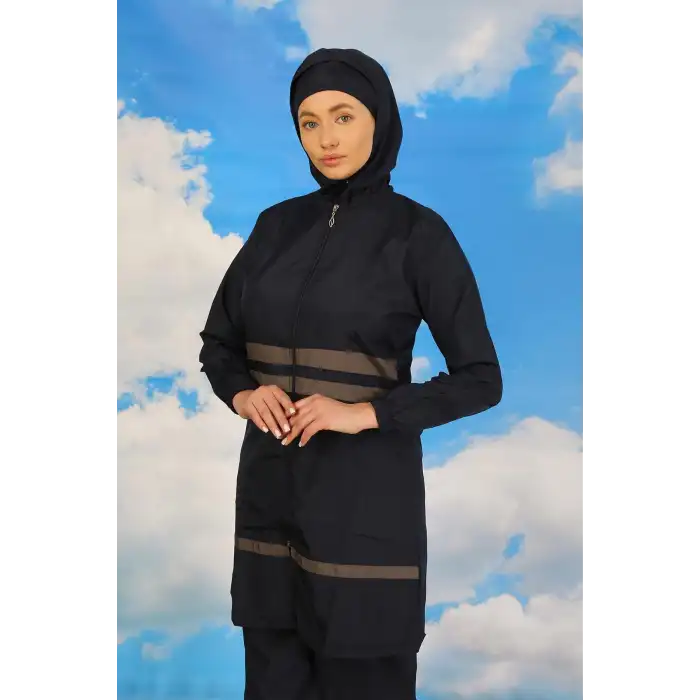 Kadın Tam Tesettür Mayo Lacivert