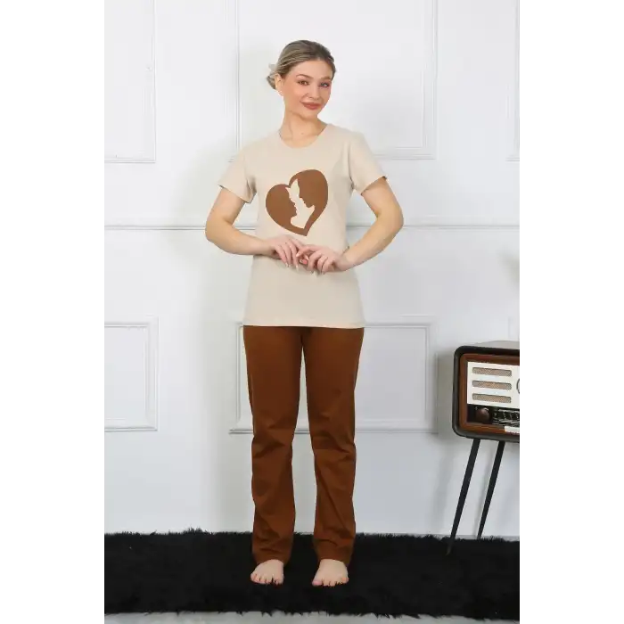 Kısa Kol Penye Pijama Takımı