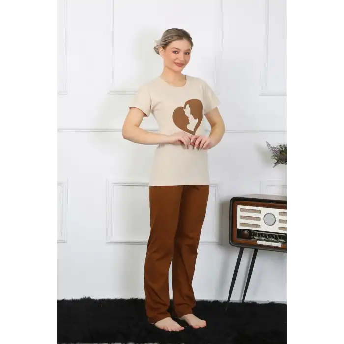 Kısa Kol Penye Pijama Takımı