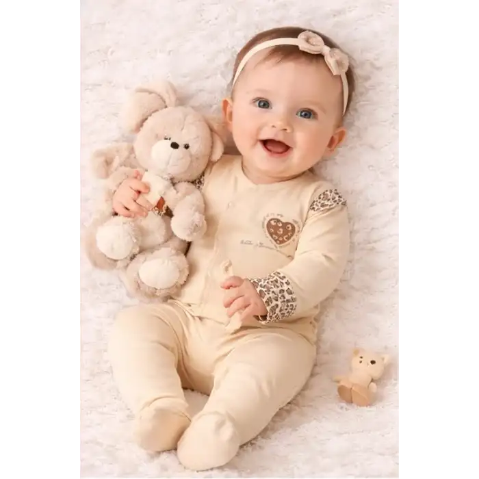 Leopar Desenli 8li Yeni Doğan Seti