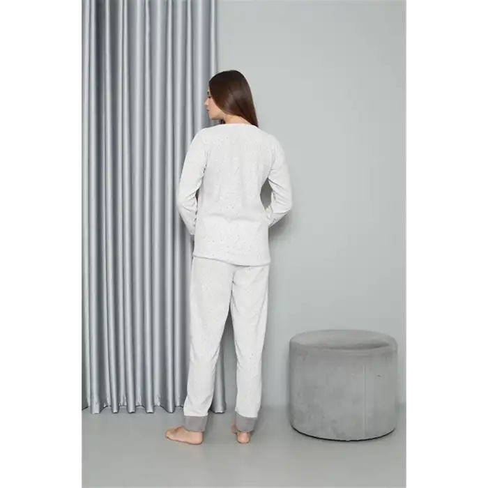 Polar Kadın Pijama Takımı Ekru