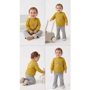 6/24 Ay İspanyol Paça Penye Bebek Takımı