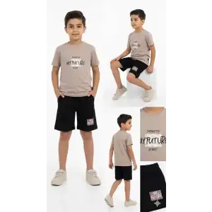 8/13 Yaş Baskılı Penye Çocuk Takımı