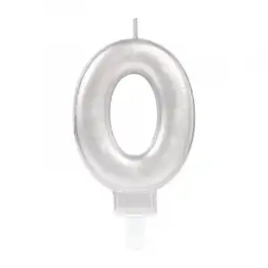 AsilTech 0 Rakamı Mum Gümüş Renk