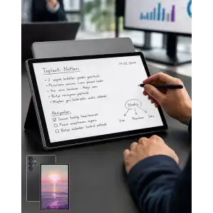 AsilTech 10.1 İnç Android Tablet 16GB RAM 1TB Depolama Klavyeli Tablet Seti