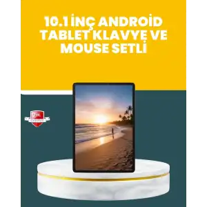 AsilTech 10.1 İnç IPS Ekranlı Android Tablet Bilgisayar Seti