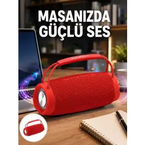 AsilTech 10W Güçlü Stereo Ses Sunan IPX6 Bluetooth Hoparlör Yeni Nesil