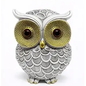 AsilTech 10x7 cm Polyester Baykuş Figürü