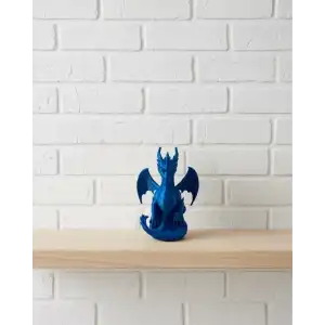 AsilTech 12 cm Mavi Ejderha Figürü Koleksiyonluk Dekoratif Biblo