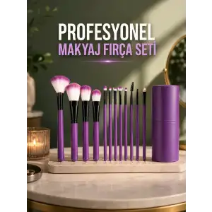 AsilTech 12 PARÇA PROFESYONEL MAKYAJ FIRÇA SETİ