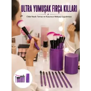 AsilTech 12 PARÇA PROFESYONEL MAKYAJ FIRÇA SETİ
