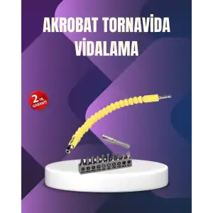 AsilTech 12 Parça Vidalama Uç Seti Akrobat Tasarım Dayanıklı Metal