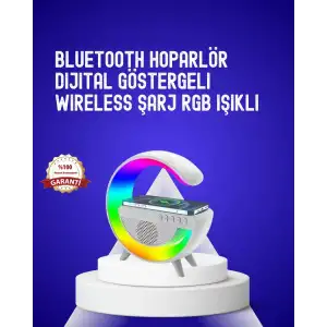 AsilTech 13 Renk Seçenekli Kablosuz Şarj Cihazlı LED Lamba