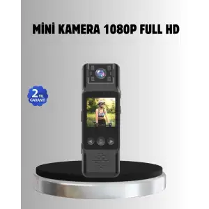 AsilTech 180° Döner Lensli Mini Kamera 1080P Full HD Hareket Algılama 1200mAh
