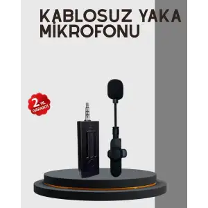 AsilTech 20 Metre Menzilli Kablosuz Yaka Mikrofonu Gürültü Engelleyici