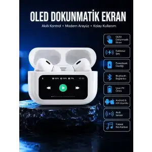 AsilTech 2025 Model Bluetooth Kulaklık Dokunmatik Ekran Yüksek Ses Kalitesi Yeni Nesil