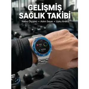 AsilTech 2025 Model Yuvarlak Ekran Android ve İOS Uyumlu GPS Takibi Yapabilen Akıllı Saat Yeni Nesil