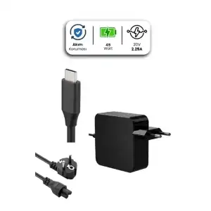 AsilTech 20V 2.25A TYPE-C 45W LENOVO İçin Laptop Adaptör