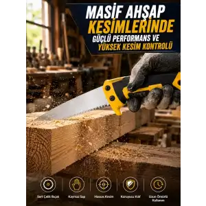 AsilTech 270 mm Düz Bıçaklı Bahçe Budama Testeresi Kılıflı