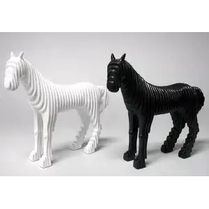 AsilTech 28x27 cm Özel Tasarım Polyester At Figürü