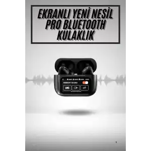 AsilTech 2.Nesil Pro Ekranlı Sesli Görüşme Yapabilen Kablosuz Bluetooth Kulaklık