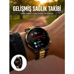 AsilTech 3 Bileklikli Amoled Akıllı Saat Bluetooth Çağrı ve Sağlık Takipli Yeni Nesil