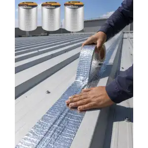 AsilTech 3 Lü Set Çatı Balkon PVC Boru İçin Sızdırmazlık Tamir Bandı