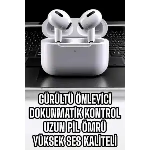AsilTech 3.Nesil TWS Bluetooth Kulaklık Mikrofonlu ANC Özelliği Dokunmatik Kontrol