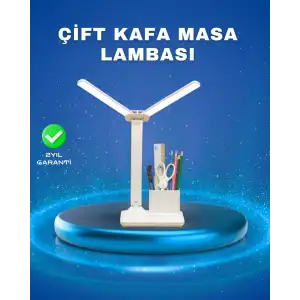 AsilTech 3’ü 1 Arada Çok Amaçlı Masa Lambası | Göz Yormayan Işık, Organizer Tasarım