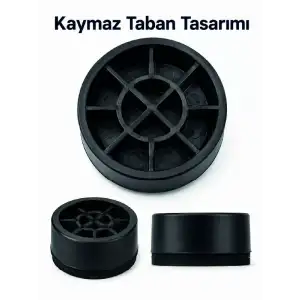 AsilTech 4 Adet Kaymaz Çamaşır Makinesi Ayak Altlığı