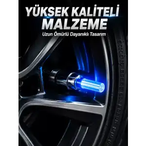 AsilTech 4 Adet LED Lastik Sibop Işığı Otomobil İçin Hareket Sensörlü