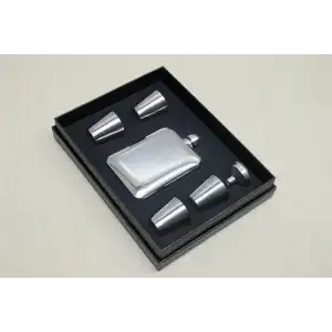 AsilTech 4 Shot Bardaklı Matara Seti Çelik