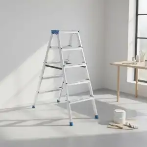 AsilTech 5+5 Çift Basamaklı Alüminyum Metal Merdiven